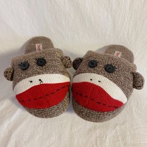 Nick & Nora Sock Monkey Slippers